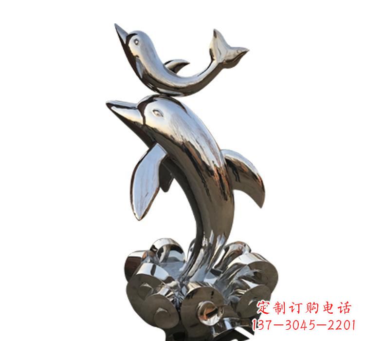 菏泽海豚雕塑艺术与自然的完美结合