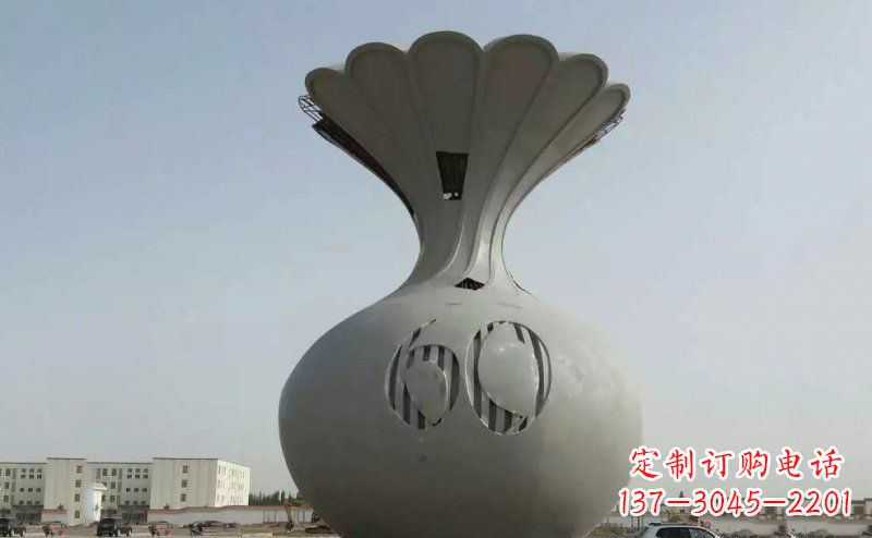 菏泽不锈钢花篮雕塑精美绝伦