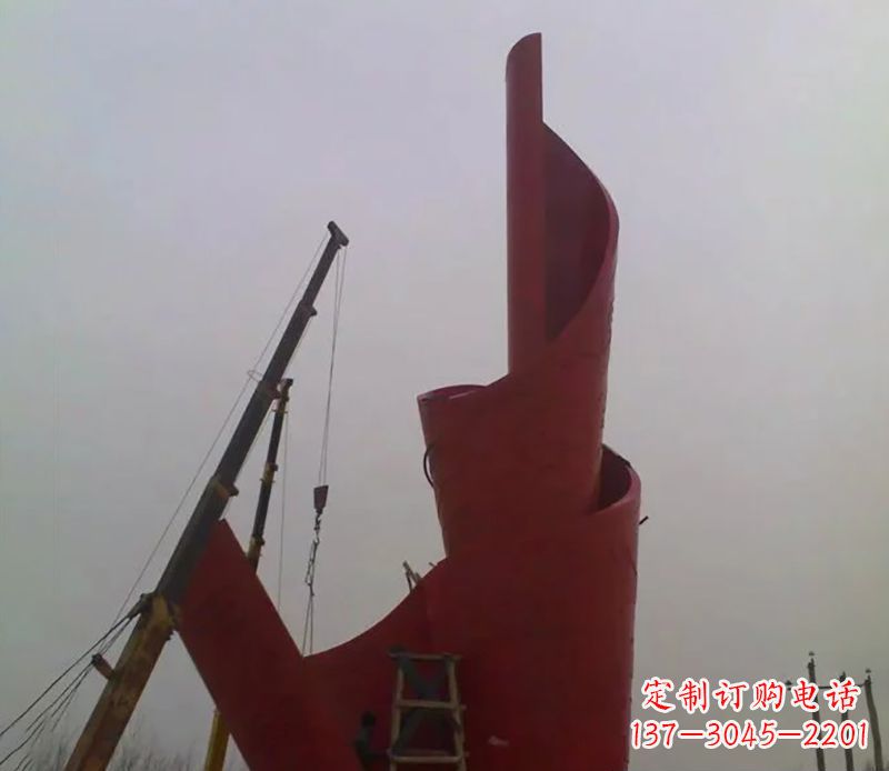 菏泽不锈钢火炬雕塑点燃社会进步的火炬
