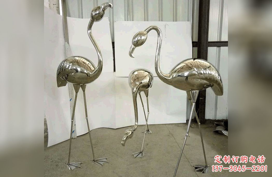 菏泽不锈钢火烈鸟——雕塑之美