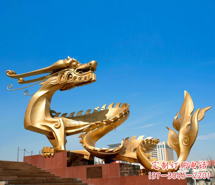 菏泽不锈钢金龙——雕塑之美