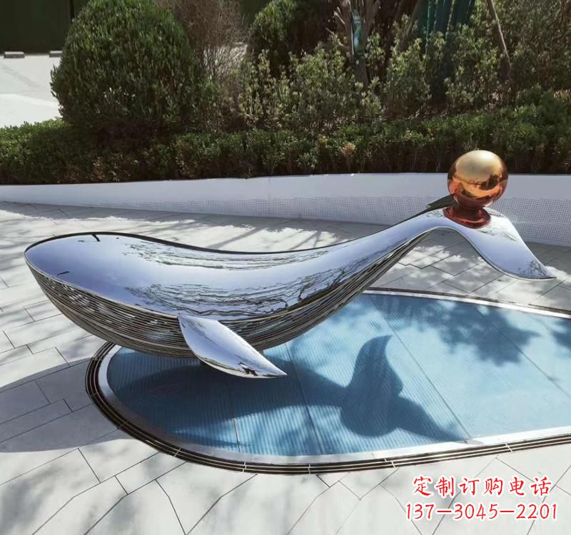 菏泽不锈钢海豚雕塑精美而优雅