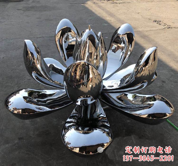 菏泽不锈钢莲花雕塑精美优雅