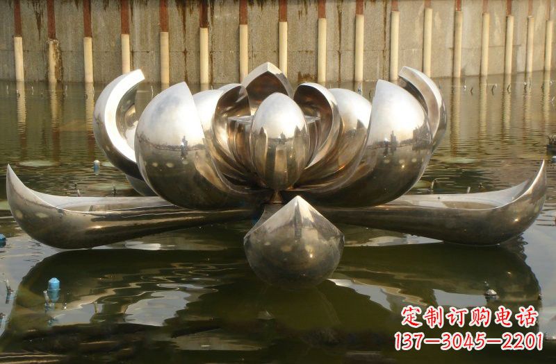 菏泽不锈钢莲花喷泉雕塑艺术精品的传承