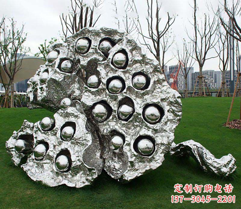 菏泽不锈钢莲蓬雕塑——精美极致的艺术品