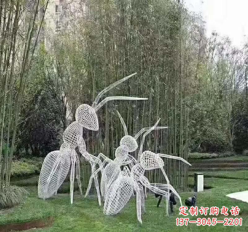 菏泽不锈钢镂空蚂蚁雕塑艺术细节的精彩绝伦