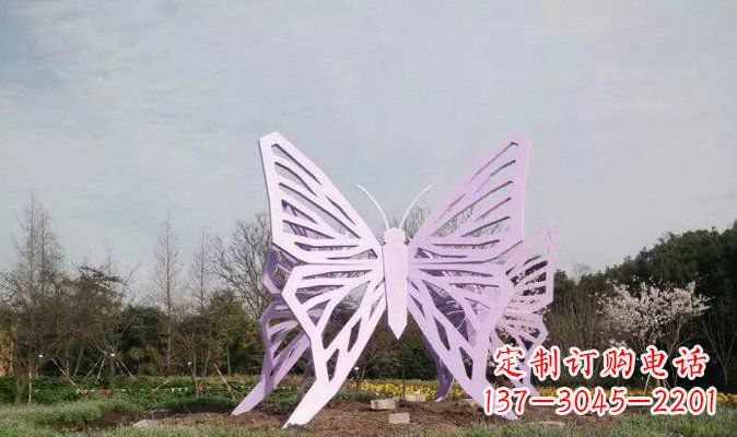 菏泽不锈钢旅游区蝴蝶雕塑