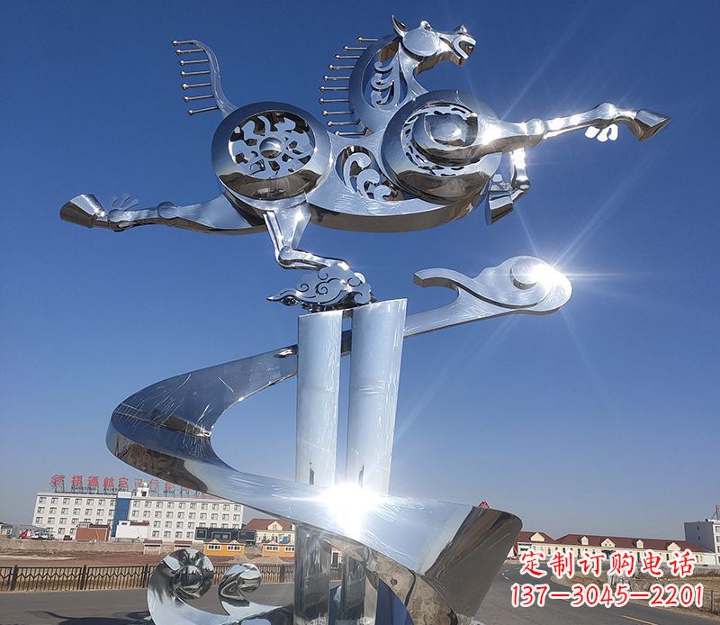 菏泽不锈钢马踏飞燕雕塑——精美的艺术品