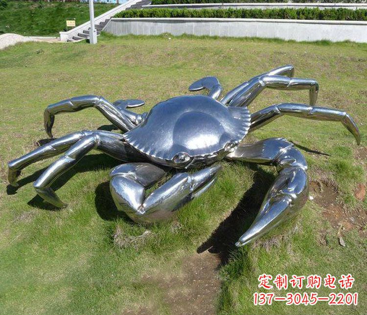 菏泽不锈钢螃蟹雕塑——给景观增添灵动之美