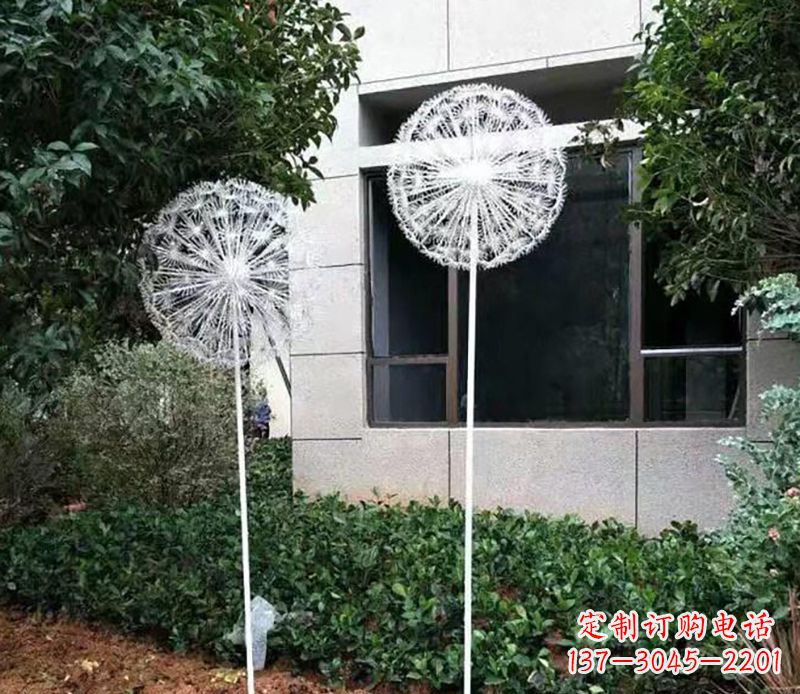 菏泽不锈钢蒲公英雕塑绚丽多彩