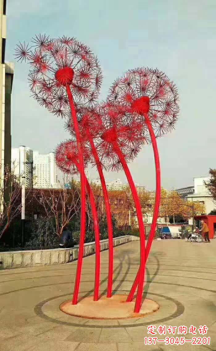 菏泽不锈钢蒲公英美丽的雕塑之作