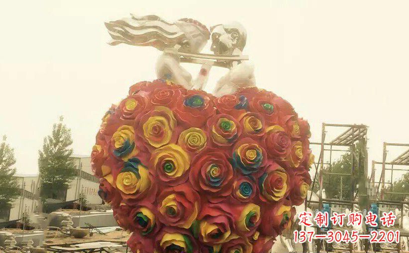 菏泽浪漫之美——不锈钢情侣结婚雕塑
