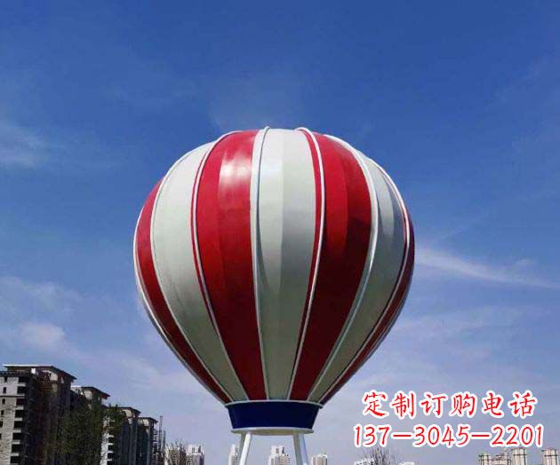 菏泽不锈钢热气球雕塑给景观增添精彩