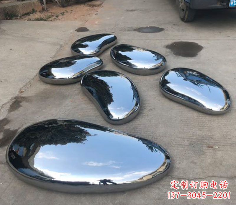 菏泽不锈钢水滴公园雕塑