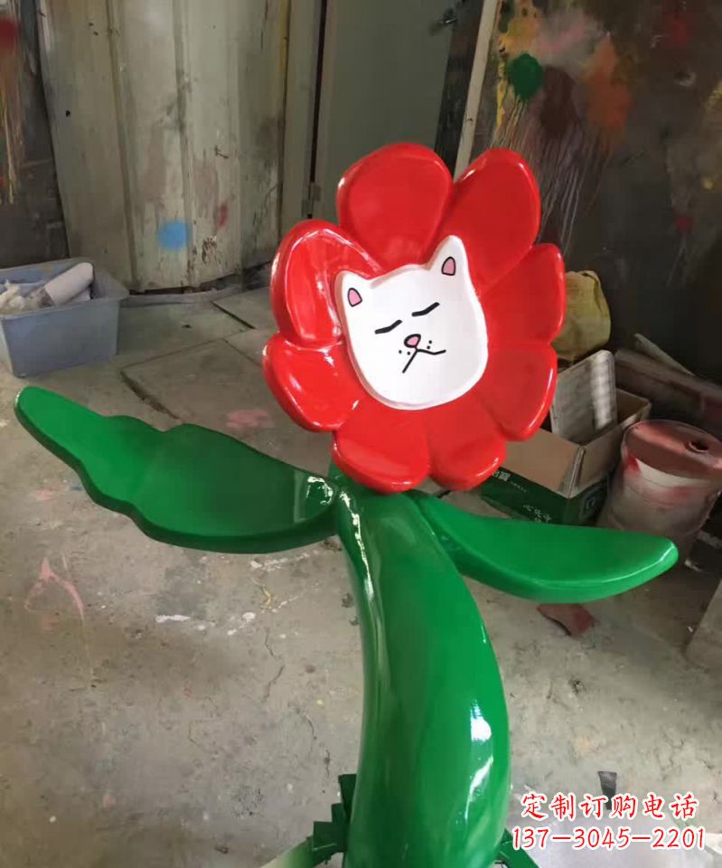 菏泽不锈钢太阳花雕塑美丽的景观装饰