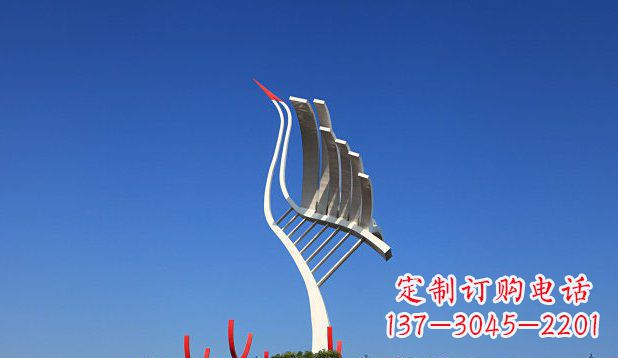 菏泽不锈钢天鹅丹顶鹤仙鹤雕塑