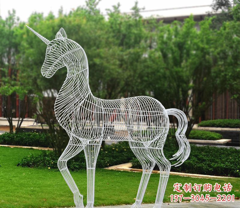 菏泽不锈钢马雕精美艺术品