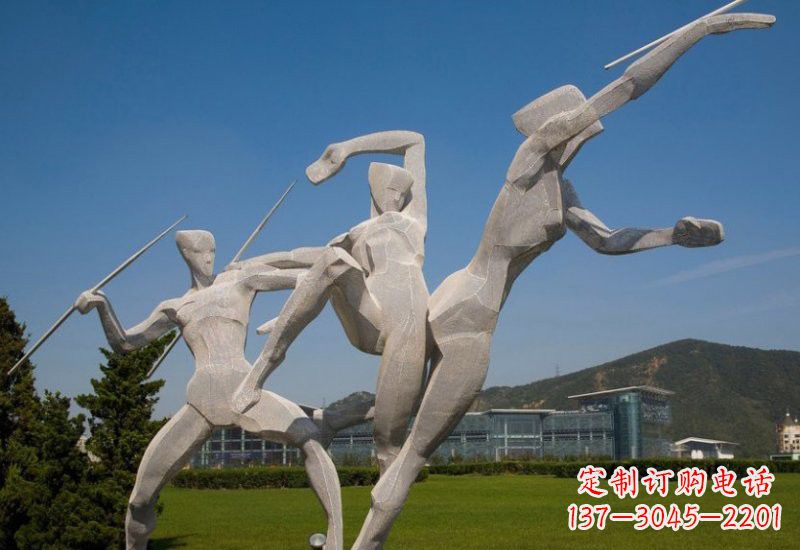 菏泽不锈钢标枪雕塑象征勇气和力量