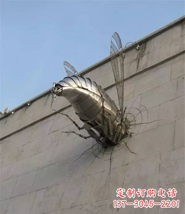 菏泽美丽的不锈钢无头动物雕塑