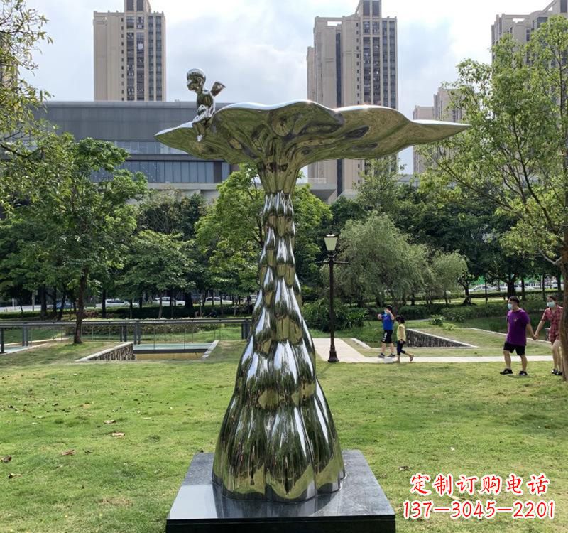菏泽不锈钢现代水滴雕塑美轮美奂的艺术精品