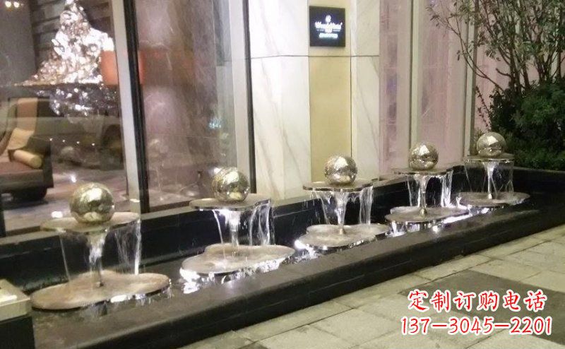 菏泽不锈钢小喷泉雕塑美丽之灵