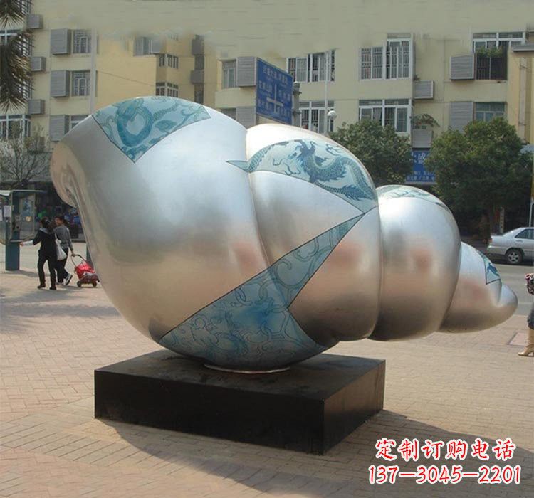 菏泽不锈钢海螺雕塑——给小区增添美的魅力