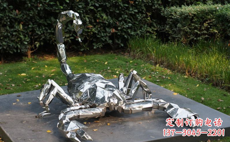菏泽不锈钢蝎子雕塑