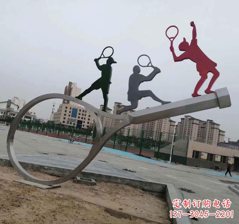 菏泽不锈钢羽毛球雕塑精美的艺术装点