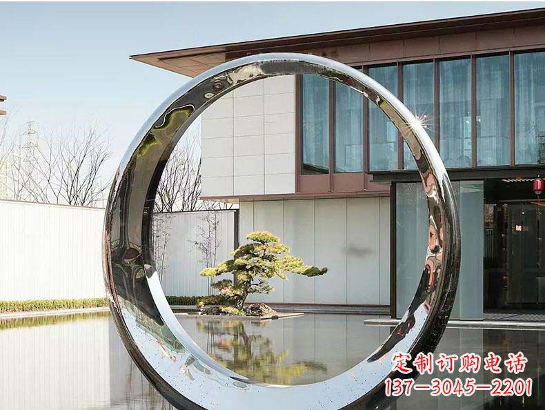 菏泽不锈钢月亮雕塑精美绝伦