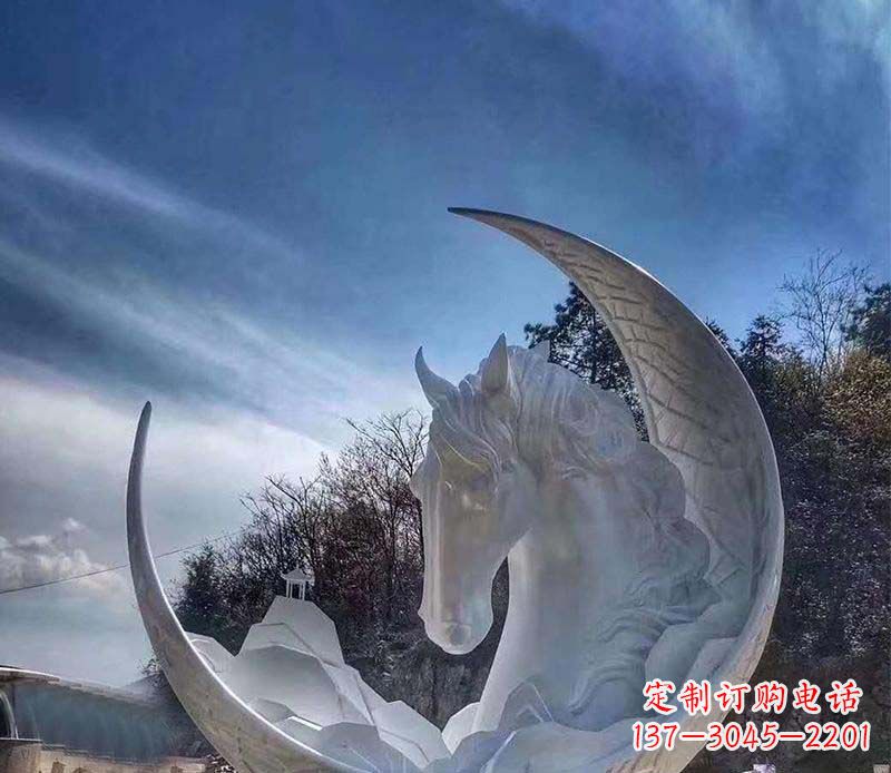 菏泽不锈钢月亮雕塑一种独特的艺术品