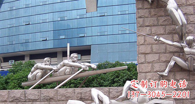 菏泽不锈钢运动员雕塑——震撼的街头景观