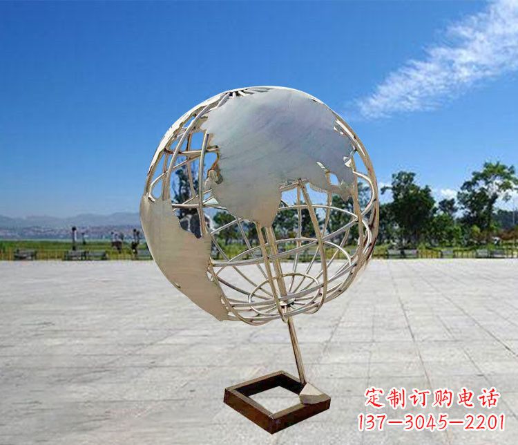 菏泽神奇的不锈钢地球仪雕塑