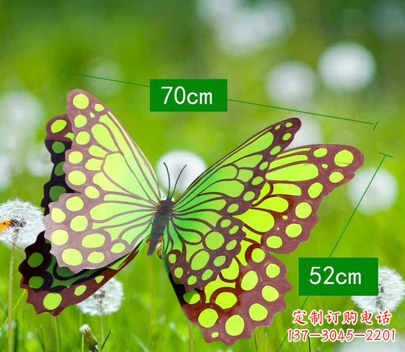 菏泽不锈钢蝴蝶雕塑彩色园林的精灵
