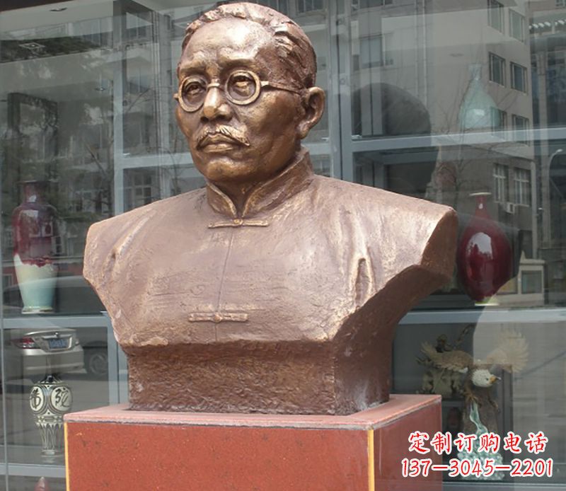 菏泽蔡元培雕塑传承睿智的象征