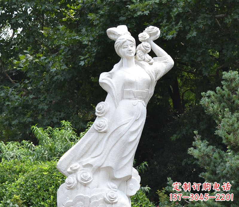 菏泽嫦娥奔月石雕绝美之作