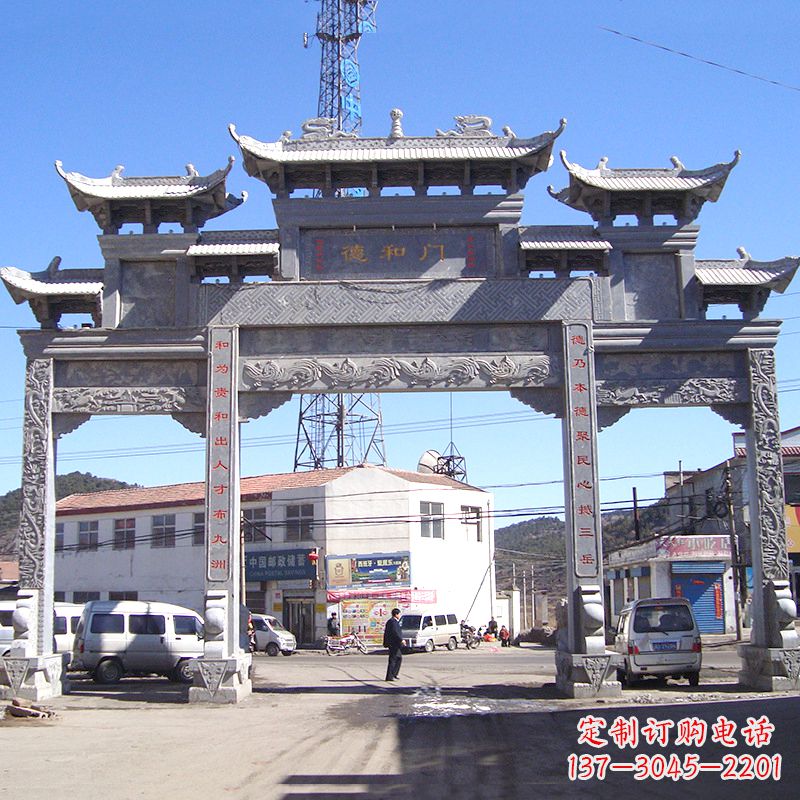 菏泽中国古代的牌楼雕塑——传承着历史文化的精髓