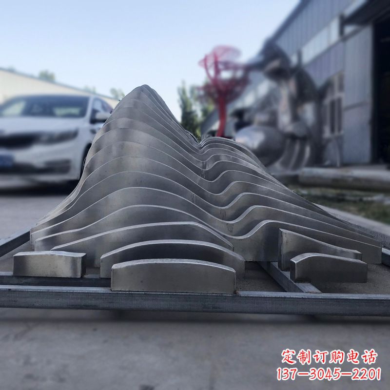 菏泽不锈钢假山雕塑精致耐用的艺术品