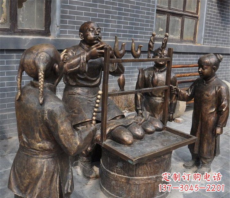 菏泽糖人雕塑——街边温馨的小情调
