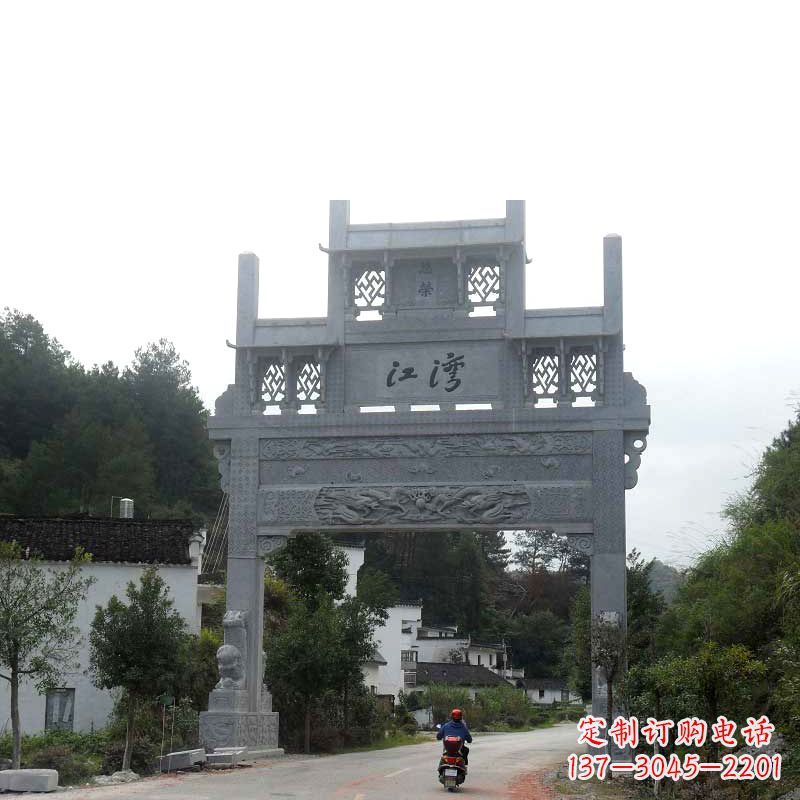 菏泽精美石牌坊雕塑——传承中国古典文化