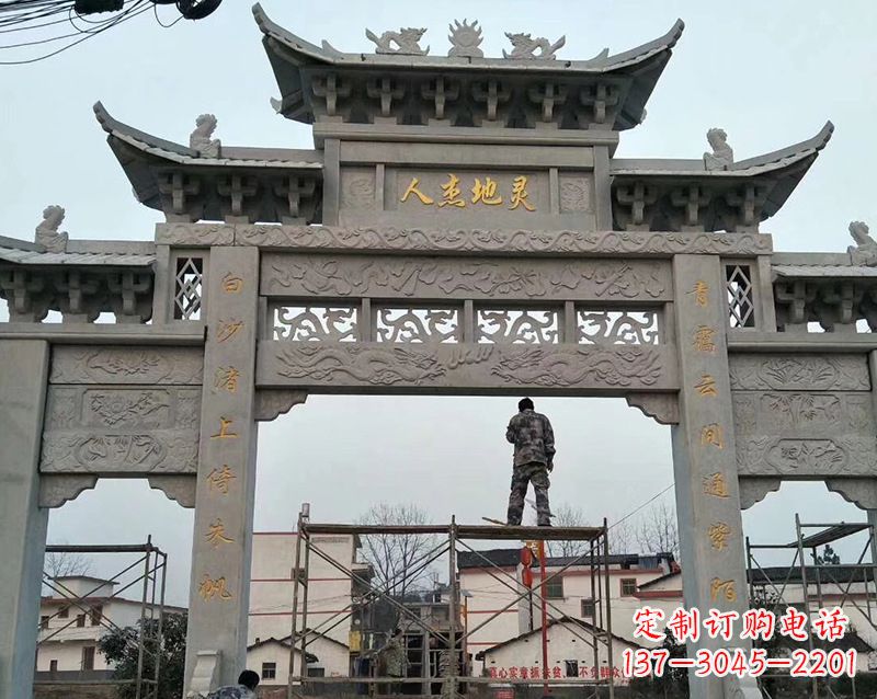 菏泽牌坊雕塑