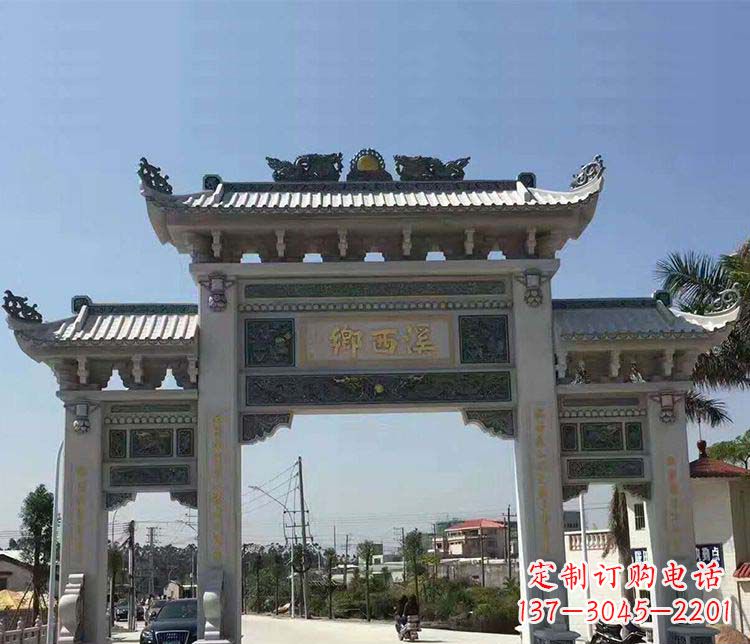 菏泽石牌坊雕塑——缅怀深厚的历史情谊