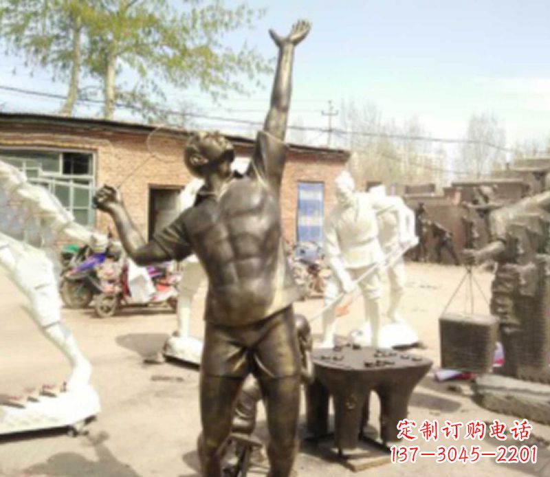 菏泽羽毛球雕塑传承运动精神