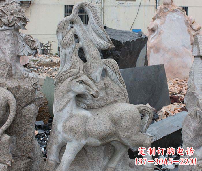 菏泽大理石动物雕塑丰富多彩的艺术品