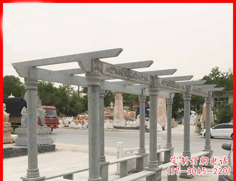 菏泽大理石公园石雕长廊高端定制雕塑