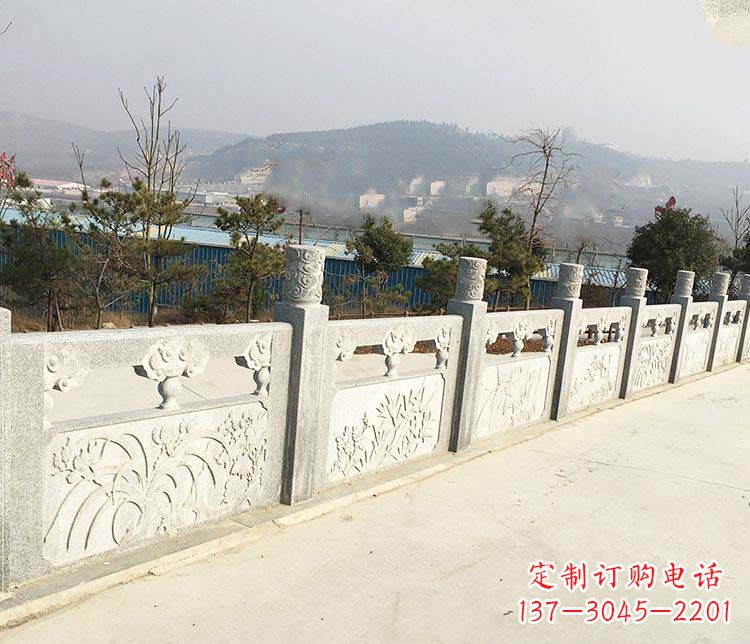 菏泽大理石护城河栏板石雕
