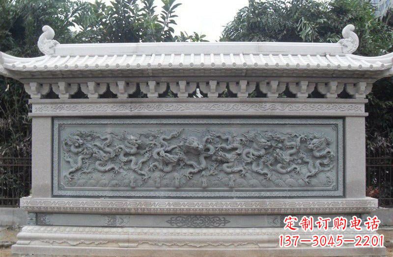 菏泽大理石九龙壁
