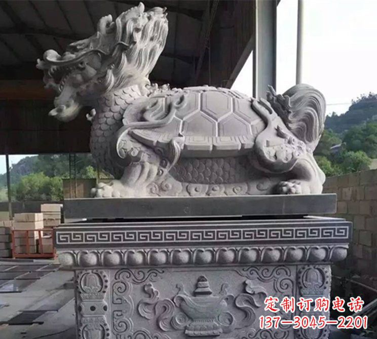 菏泽大理石龙龟石雕