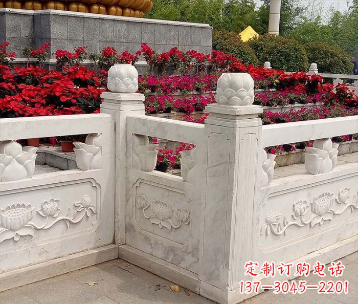 菏泽精美大理石旅游景区石雕栏板