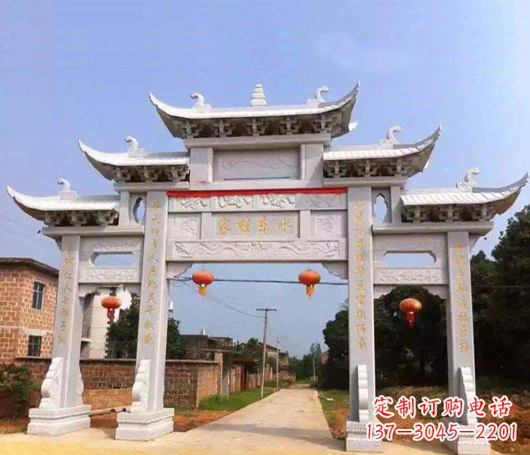 菏泽大理石牌坊石雕