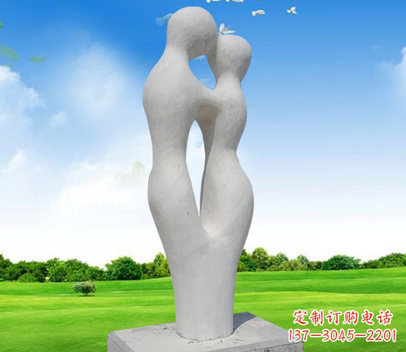 菏泽情侣石雕,永恒的爱恋